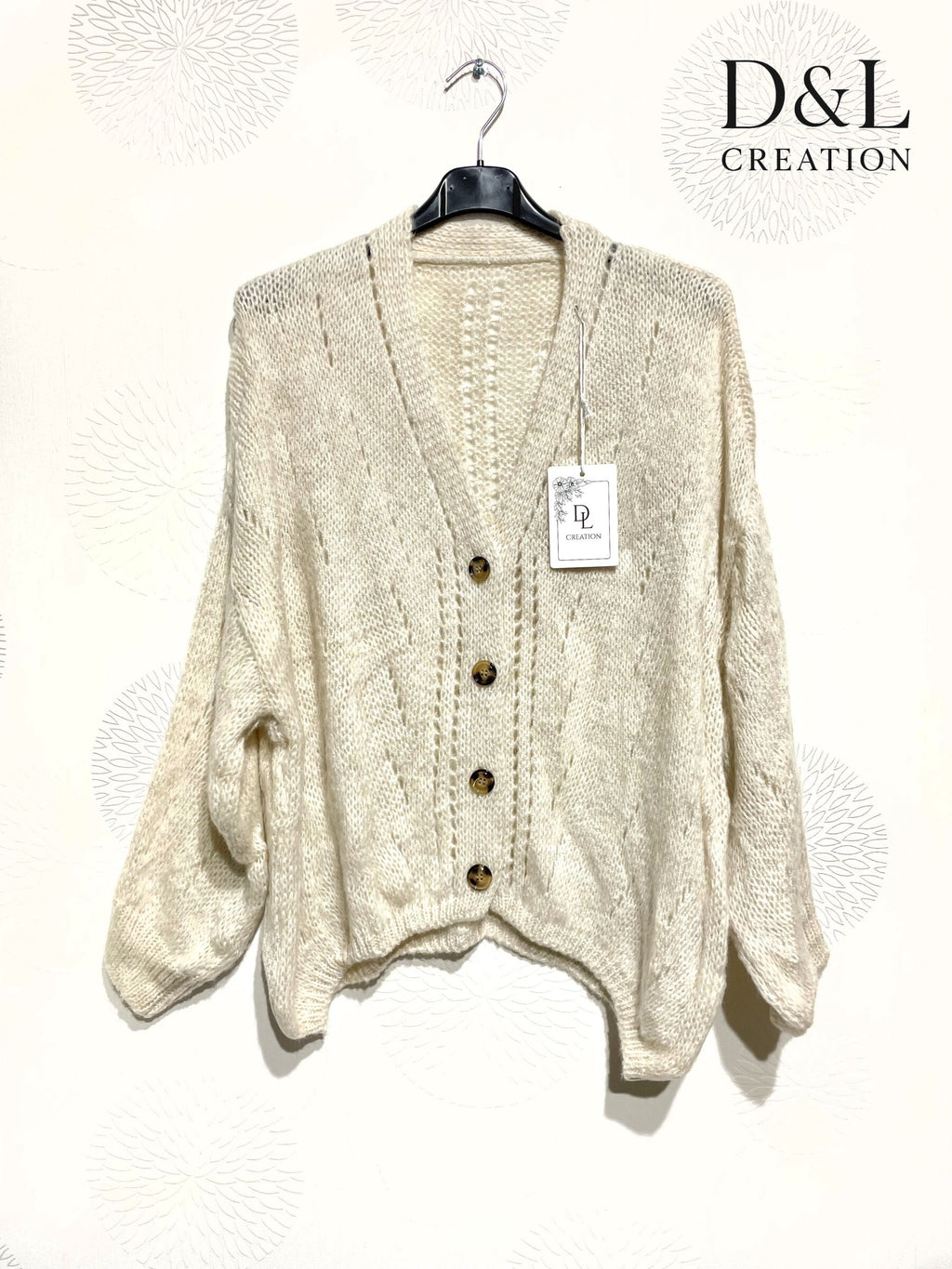 Plus Size Mjuk Knappad Cardigan 40 till 56