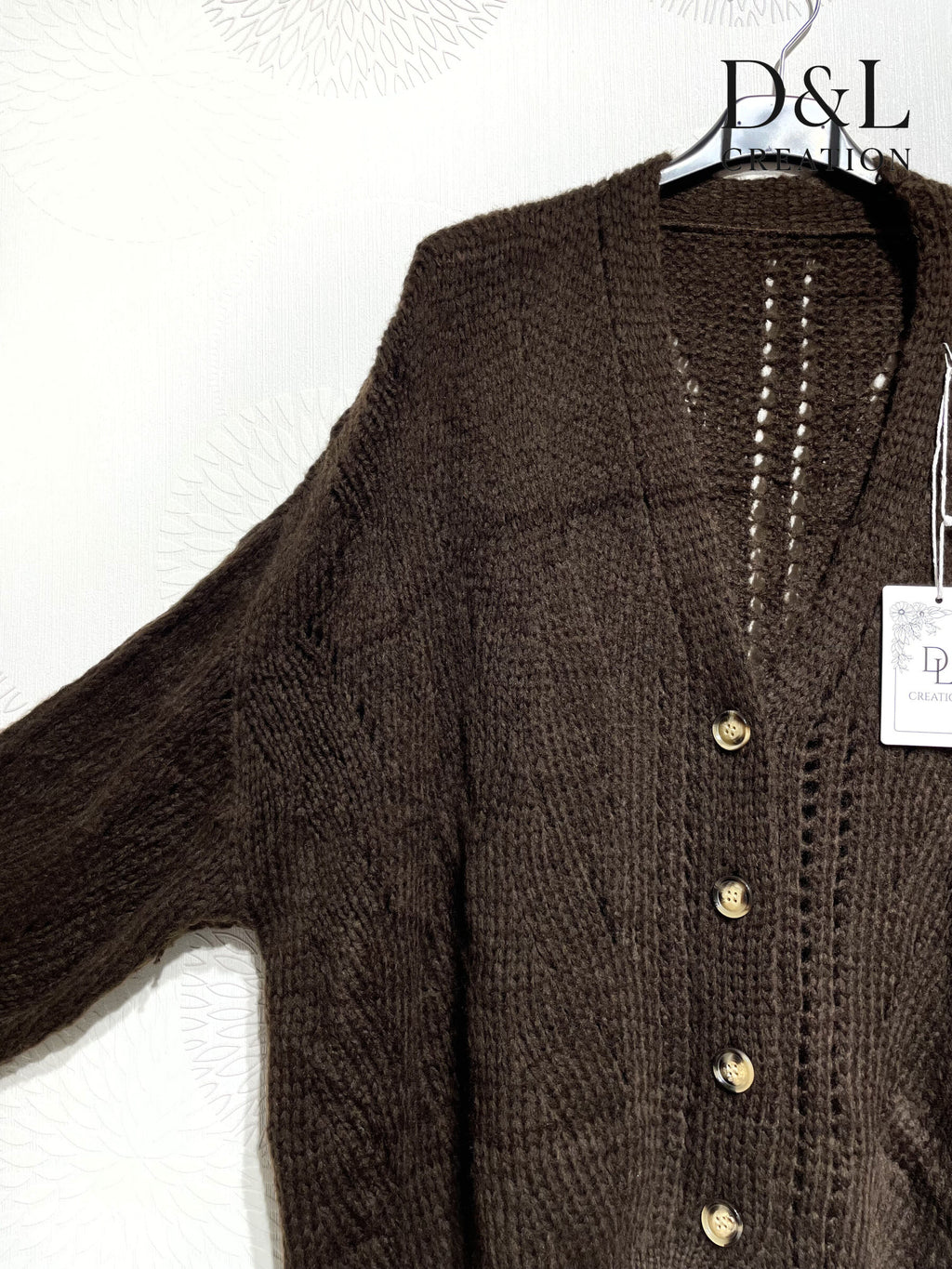 Plus Size Mjuk Knappad Cardigan 40 till 56
