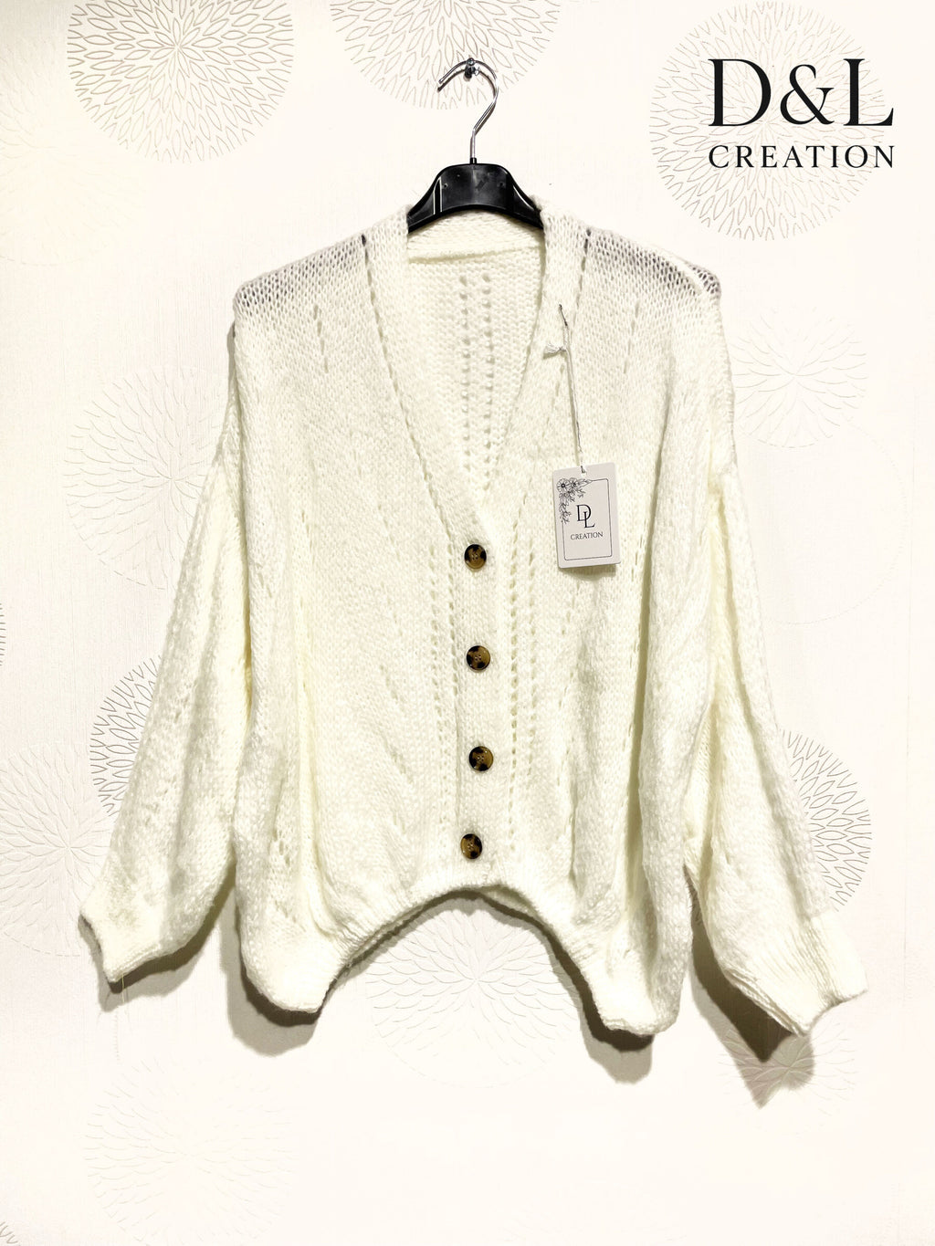 Plus Size Mjuk Knappad Cardigan 40 till 56