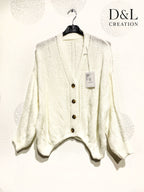 Plus Size Mjuk Knappad Cardigan 40 till 56