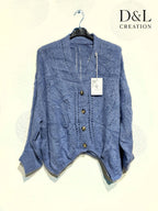Plus Size Soft buttoned cardigan size 40 to 56