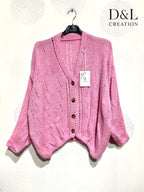 Plus Size Soft buttoned cardigan size 40 to 56