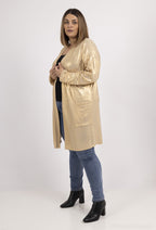 Dropped Shoulder Sequin Cardigan i Stor Storlek