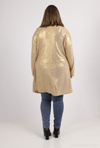 Dropped Shoulder Sequin Cardigan i Stor Storlek