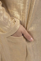 Dropped Shoulder Sequin Cardigan i Stor Storlek