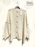 Soft and cozy plus size cardigan T40 to T58 i Stor Storlek