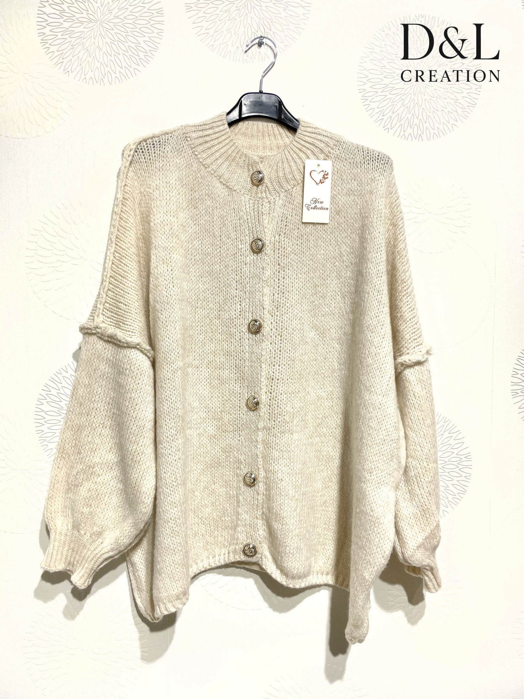 Soft and cozy plus size cardigan T40 to T58 i Stor Storlek