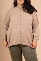 Soft and cozy plus size cardigan T40 to T58 i Stor Storlek