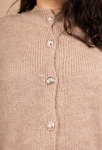 Mjuk och bekväm plus size cardigan T40 till T58