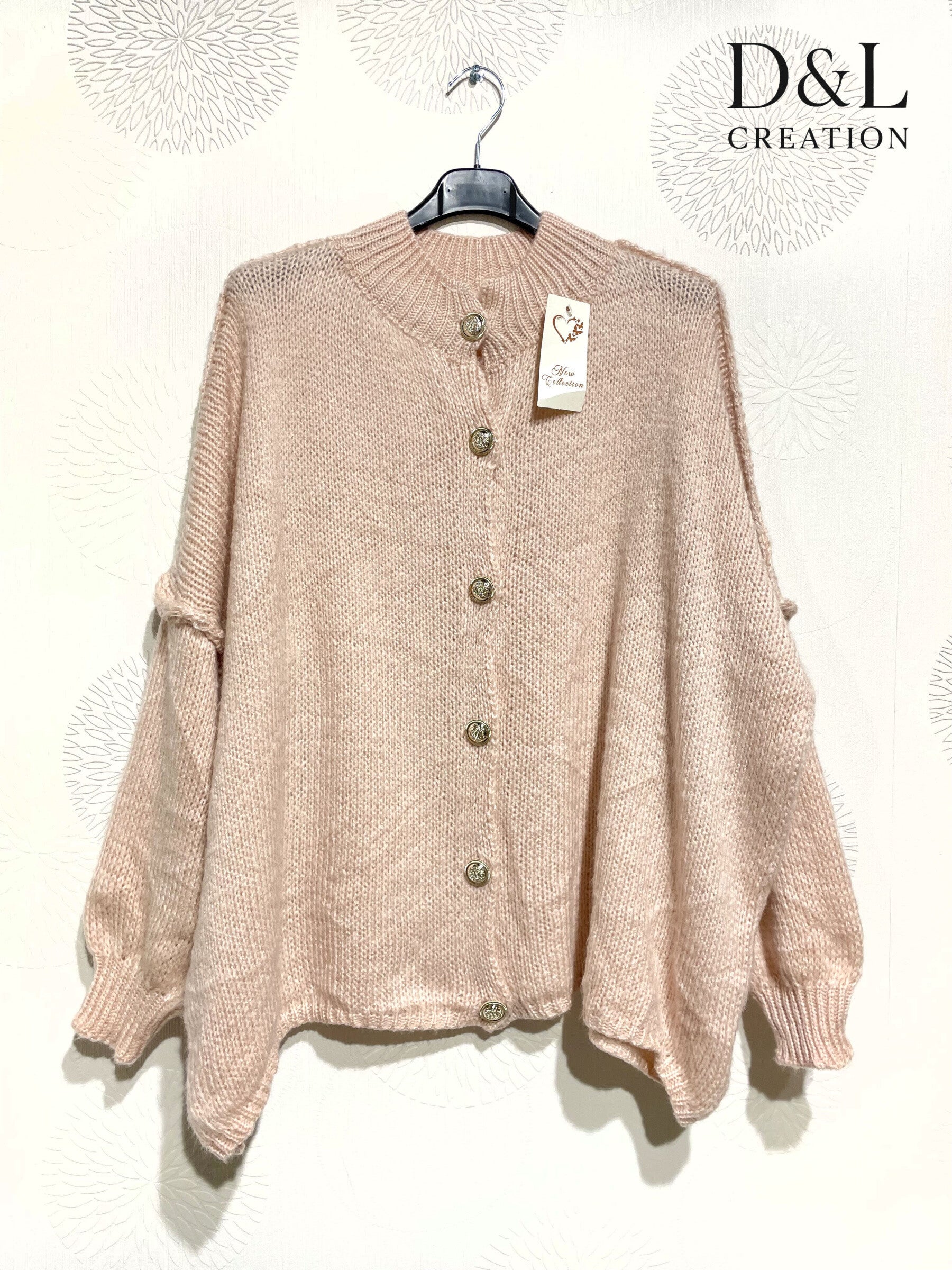 Mjuk och bekväm plus size cardigan T40 till T58