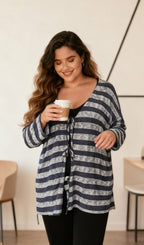 Plus size cardigan i Stor Storlek