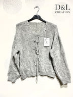 Plus Size Ultra soft cardigan with laces size 38 to 52