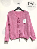 Plus Size Ultra soft cardigan with laces size 38 to 52