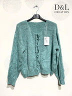 Plus Size Ultra soft cardigan with laces size 38 to 52