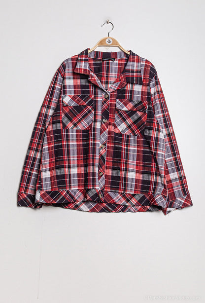 Plus Size Checkered shirt