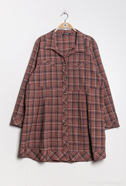 Plus Size Checkered shirt