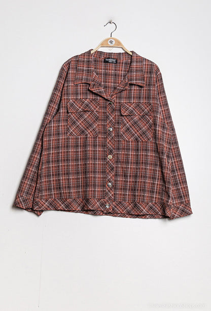 Plus Size Checkered shirt