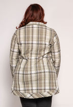 Plus Size Rutigt Skjorta