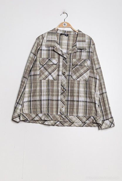 Plus Size Checkered shirt