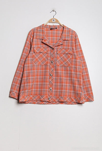 Plus Size Checkered shirt