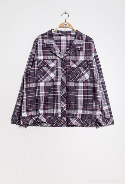 Plus Size Checkered shirt