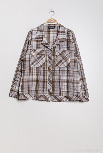 Plus Size Checkered shirt