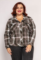Checkered shirt i Plus Size