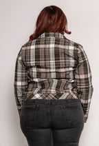 Checkered shirt i Plus Size