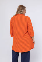 Streeptopp i Plus Size med 3/4 ärm
