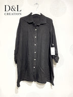 Plus Size United Linen buttoned shirt T40 at T58