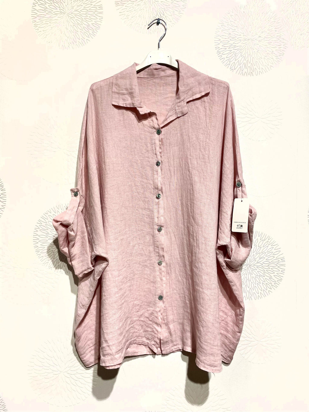 Plus Size United Linen buttoned shirt T40 at T58