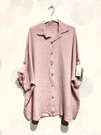 Plus Size United Linen buttoned shirt T40 at T58