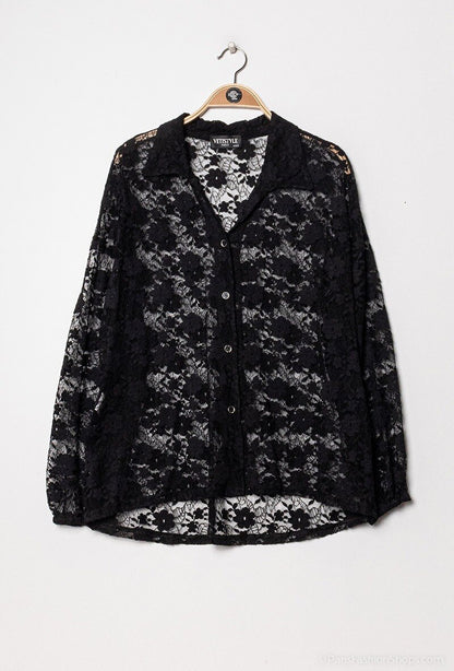 Plus Size Lace Blouse