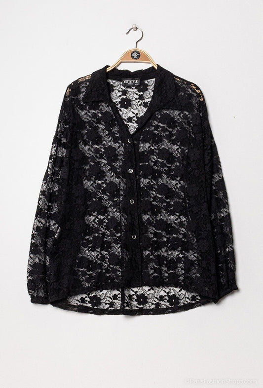 Plus Size Lace Blouse