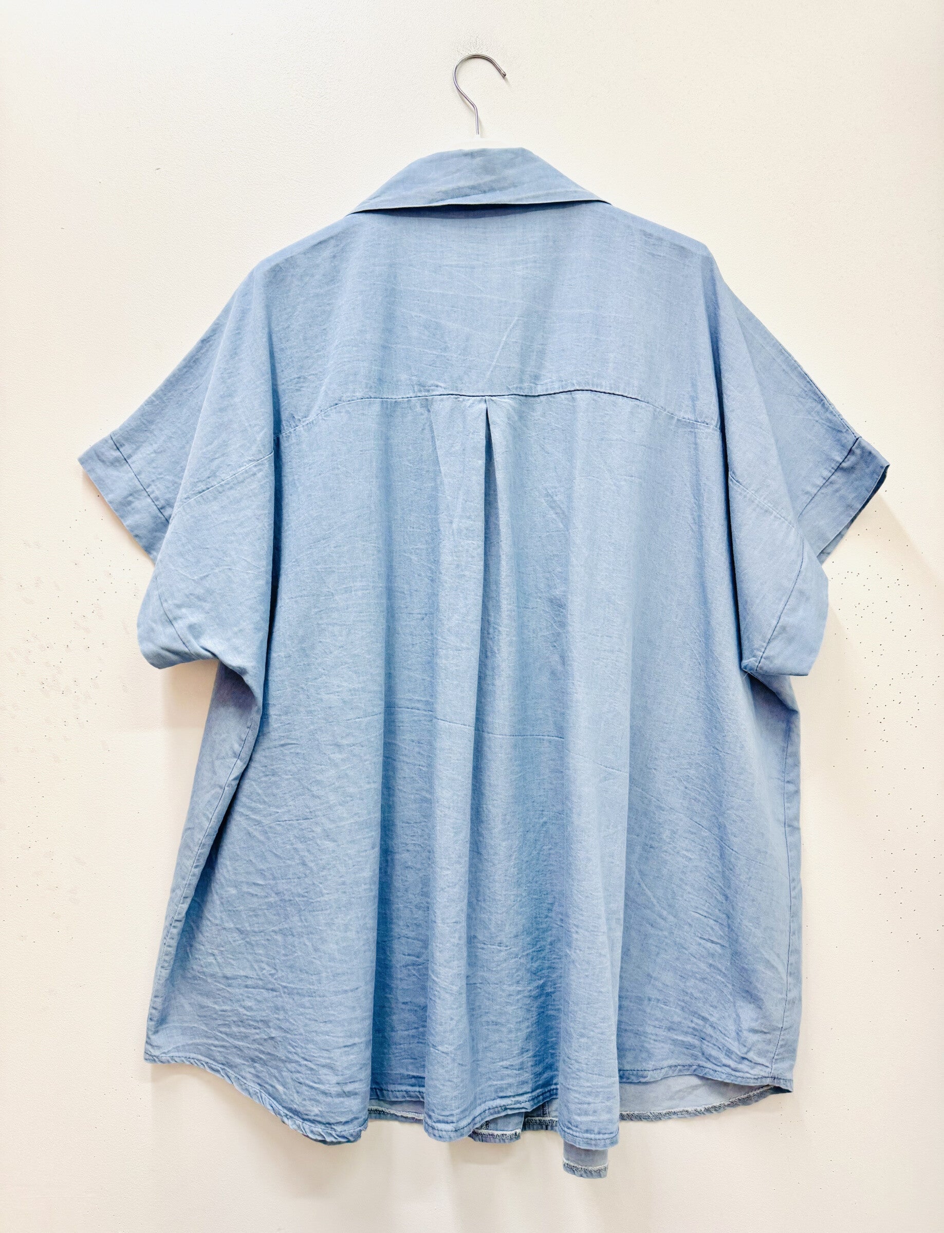 Plus Size Denimskjorta