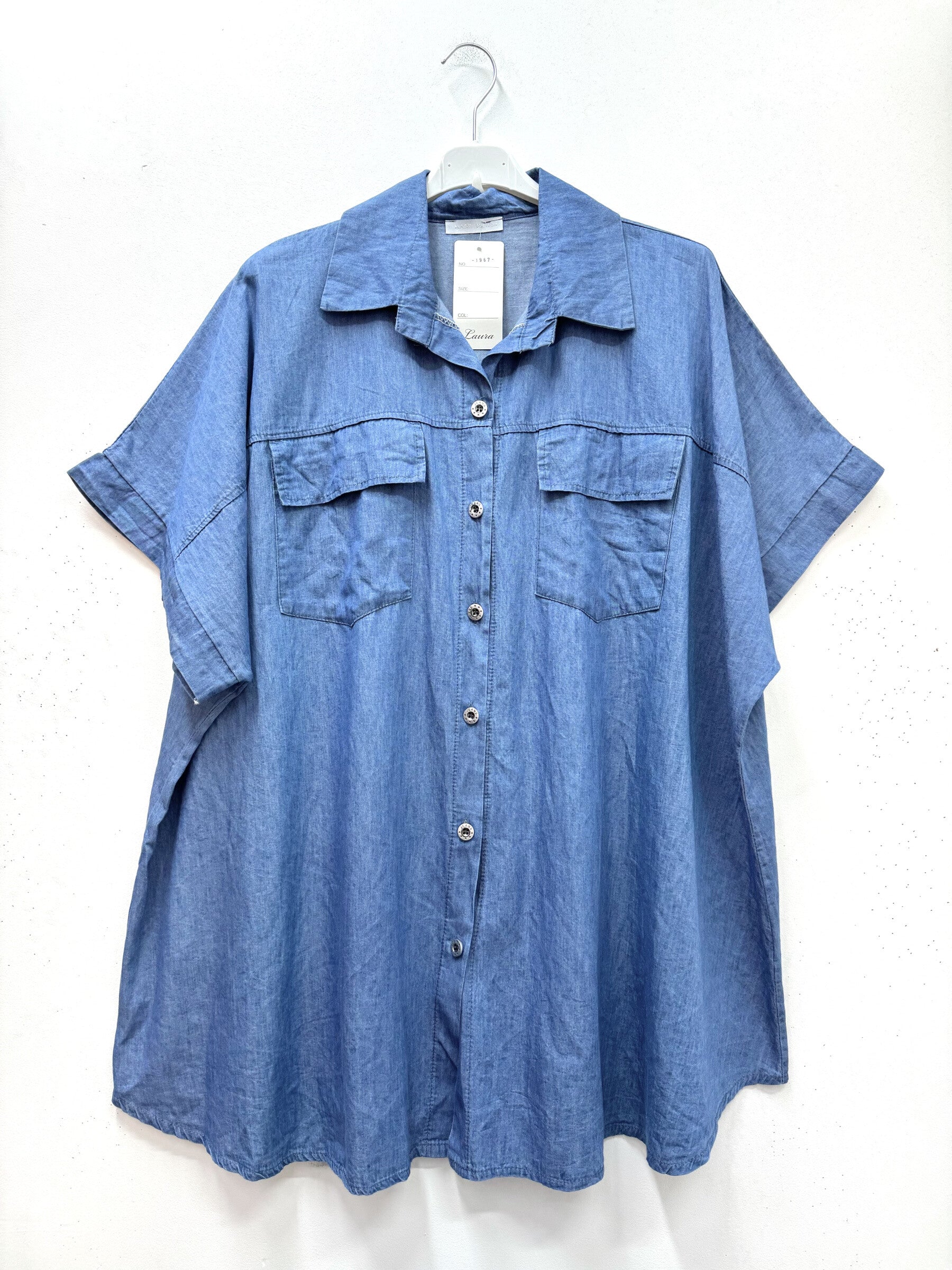 Plus Size Denim shirt