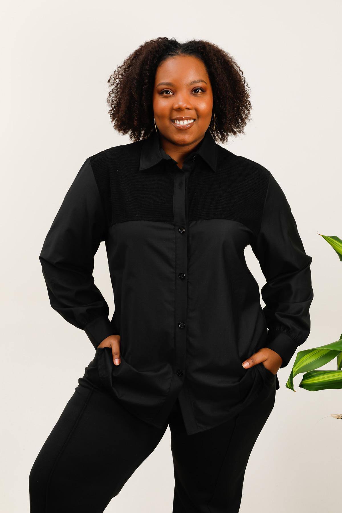 Plus size shirt i Stor Storlek