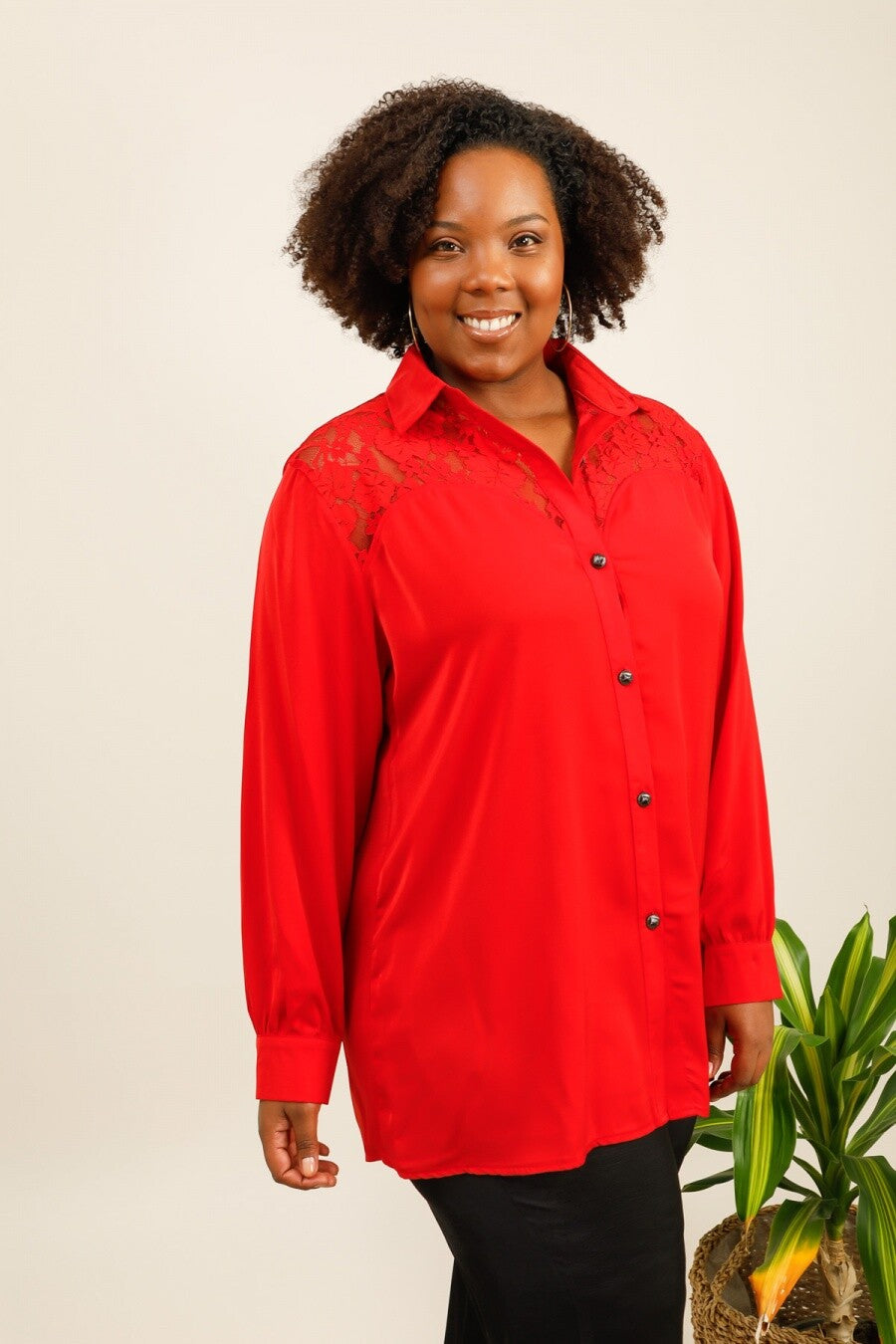 Plus size shirt i Stor Storlek