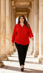 Plus size shirt i Stor Storlek