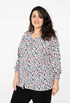 Plus Size Mönstrad Skjorta