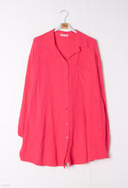 Plus Size Cotton gauze long shirt