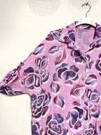 Plus Size Blommig Skjorta i Stort Storlek