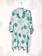 Plus Size Large Large Size Shirt in Marguerite T40 printed cotton to T58