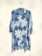 Plus Size Large Large Size Shirt in Marguerite T40 printed cotton to T58