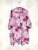 Plus Size Marguerite Blommig Skjorta