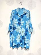 Plus Size Large Large Size Shirt in Marguerite T40 printed cotton to T58