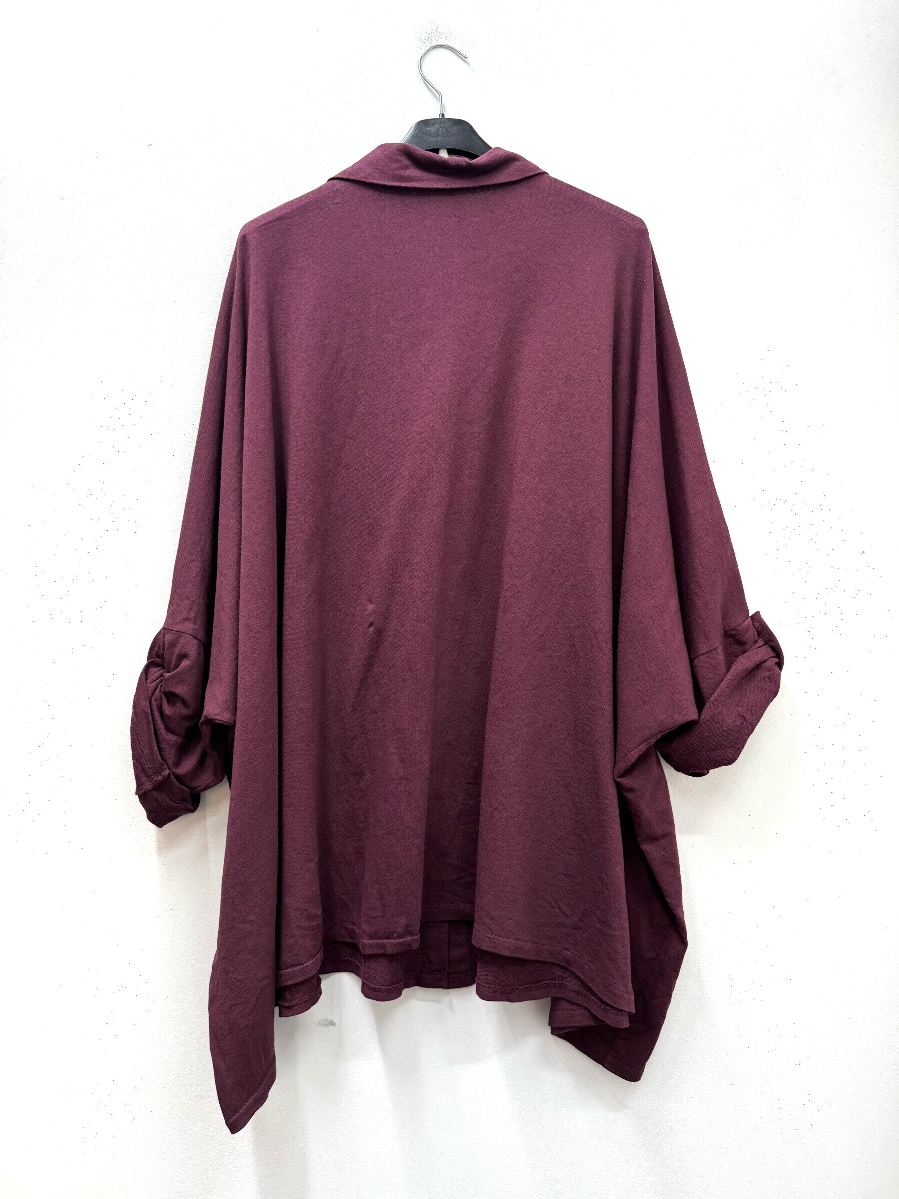 Oversized Skjorta med Tre Pin i Plus Size