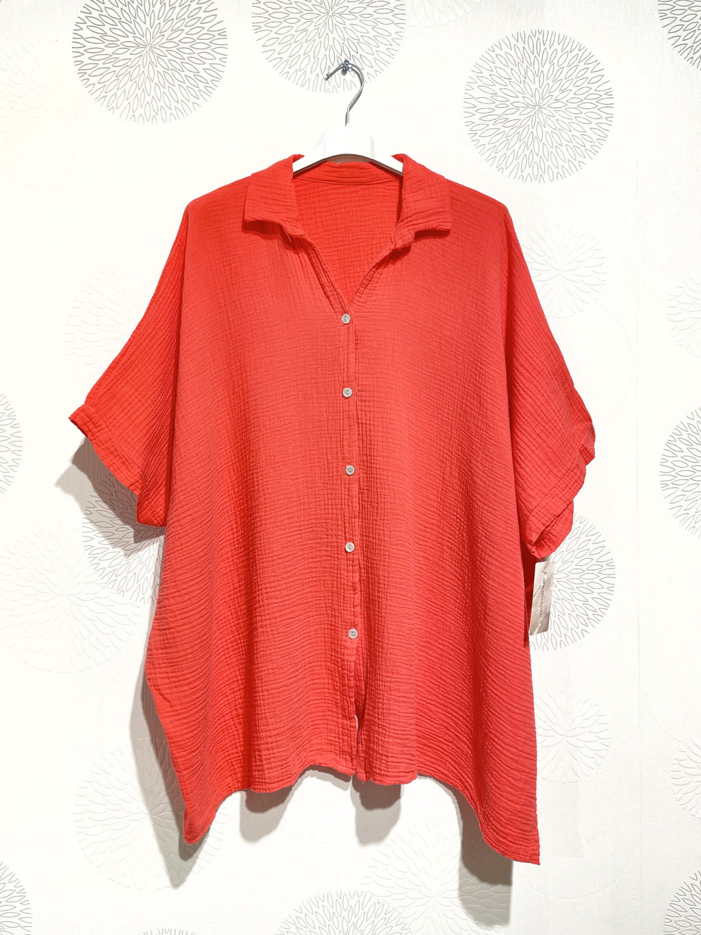 Plus Size Plus size shirt in double cotton gauze T38 in T66