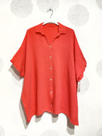 Plus Size Plus size shirt in double cotton gauze T38 in T66