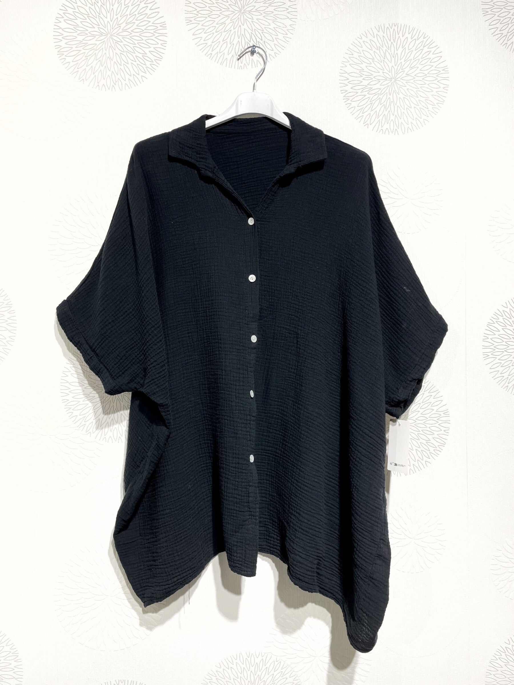 Plus Size Plus size shirt in double cotton gauze T38 in T66